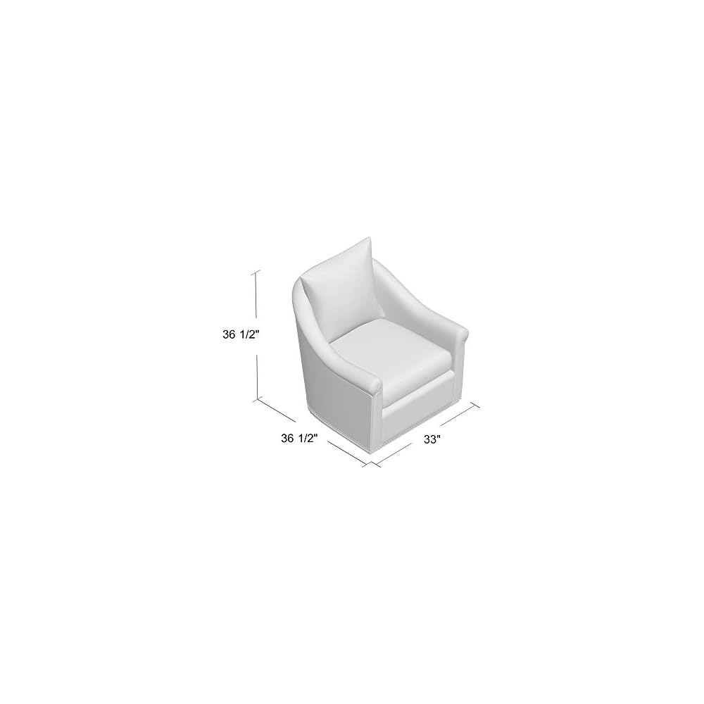 Sunset Trading Birdscript Swivel Chair, Cream/Brown/Gray/Green/Blue