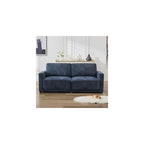 77.4" Chenille Modular Loveseat Oversized Upholstered 2 Seater Sectional Sofa with Thickened Cushions, Easy Assembly, Modern Comfy Love Seat Couch for Living Room, Blue