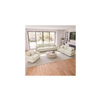 PHI VILLA Modular Sectional Living Room Set with Sofa, Loveseat & Armchair