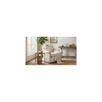 Sunset Trading Birdscript Swivel Chair, Cream/Brown/Gray/Green/Blue