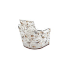 Sunset Trading Birdscript Swivel Chair, Cream/Brown/Gray/Green/Blue