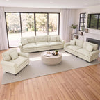 PHI VILLA Modular Sectional Living Room Set with Sofa, Loveseat & Armchair